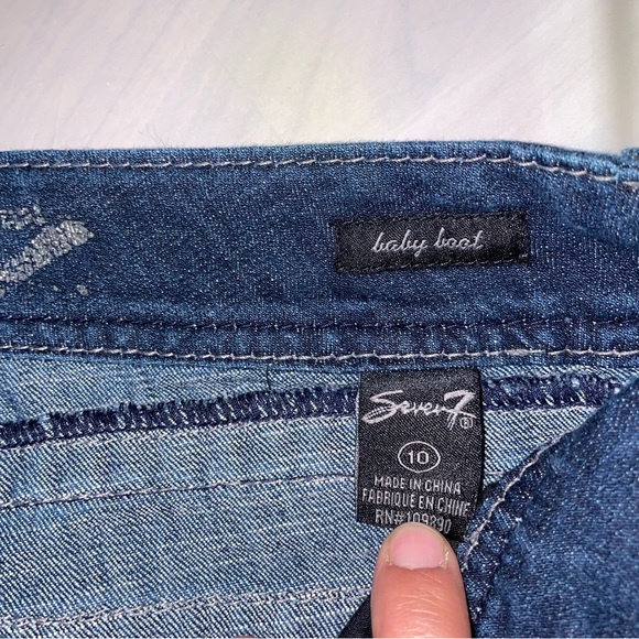 Seven7 Jeans Blue Baby Boot - Picture 3 of 7